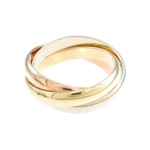 Cartier 18K Yellow Pink White Gold Trinity Ring LXGYMK-638