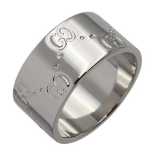Gucci 18K White Gold Ring US5.75 LXGCH-15