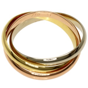 Cartier Tri-Color Gold Trinity US 5.75 Ring 