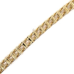 True 14k Yellow Gold Link Bracelet 8"