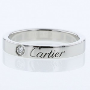 CARTIER 950 Platinum C de Cartier Wedding Ring LXGBKT-907