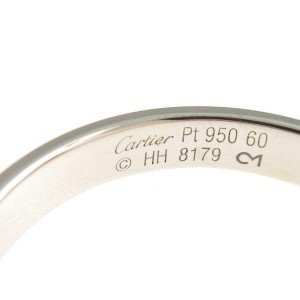 Cartier 950 Platinum wedding Ring LXGYMK-636