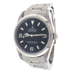 Rolex Explorer 14270 Stainless Steel Black Dial Automatic 36mm Men's Watch