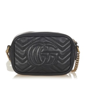 Gucci GG Marmont Leather Crossbody Bag