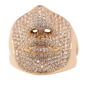 Sonia Bitton 18k Rose Gold 2.50ct Diamond Face Ring