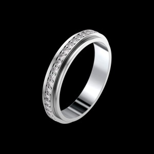 Piaget G34PT4 Platinum Diamonds Wedding Ring Size 7.25