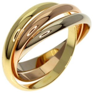 CARTIER Tri-Color Gold Trinity US 5.75 Ring QJLXG-2572