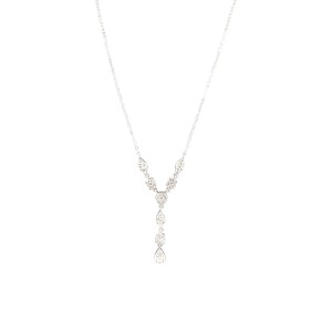 14K White Gold 1 1/4ct Diamond Necklace