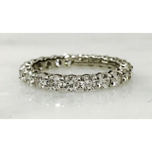 Tiffany & Co. Platinum and Diamond Wedding Band Ring Size 6.5