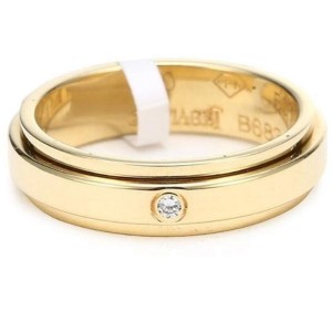 Piaget 18K Yellow Gold Diamond Ring Size 8.25