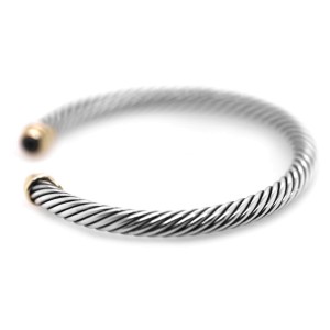 David Yurman Cable Classic Collection Bracelet with Garnet 14K Gold