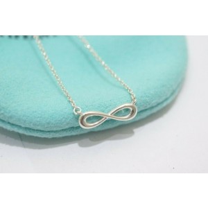 Tiffany & Co 925 Silver Infinity Necklace 