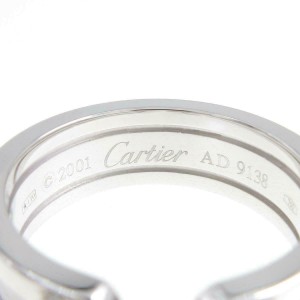 Cartier 18K white Gold Diamond C2 Small Ring LXGYMK-628