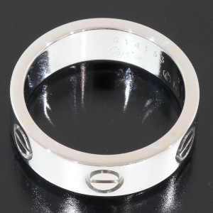 Cartier 18K White Gold Love Ring Size 7.25