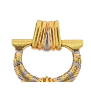 C de Cartier Tri Color Gold Pendant