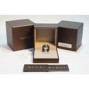 Gucci Black 18k Gold Icon Stardust 0.68ct Eternity Diamond Band Ring