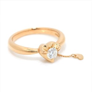 SAMISTAR-D 18k pink gold Diamond Heart Ring