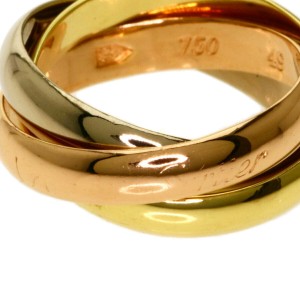 CARTIER K18 Yellow Gold/K18 White Goldx18K Pink Gold Ring 