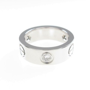 Cartier Love 18k White Gold Diamond Ring