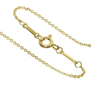 TIFFANY&Co. By The Yard Diamond K18 Yellow Gold Necklace 