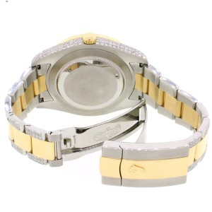 Rolex Datejust II 2-Tone 18K YG/SS 41MM Mens Watch 116333 with Diamond Bezel/Bracelet/Case w/Box Papers