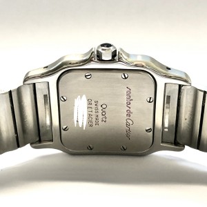 CARTIER SANTOS GALBEE Quartz 2 Tone 0.94TCW Diamond Watch