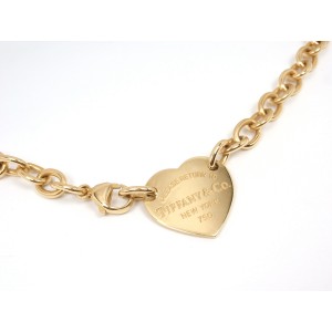 tiffany heart tag necklace gold