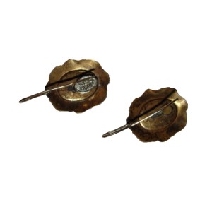 Alberto Juan Brass Sea Shell Earrings