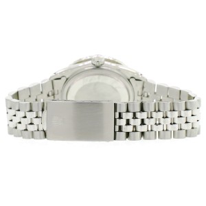 Rolex Datejust 36MM Steel Watch with 3.35CT Diamond Bezel/Purple MOP Diamond Arabic Dial