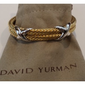 David Yurman 18K Yellow Gold & White Gold Bracelet