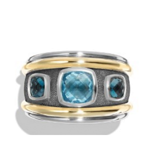 David Yurman Renaissance With Blue Topaz Ring 