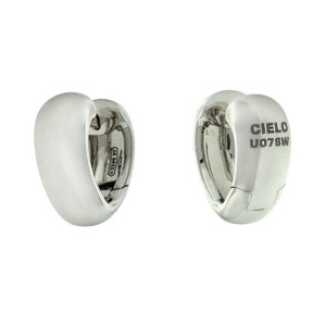 Mattia Cielo 18k White Gold Heart Earrings