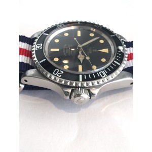 Tudor Submariner 7928 Stainless Steel & Canvas 40mm Watch 