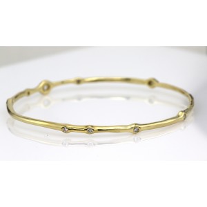 Ippolita 18K Yellow Gold & Diamond Bangle Bracelet