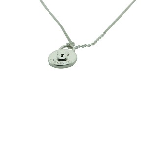 Tiffany Locks Vintage Round Lock Pendant Necklace