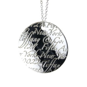 Tiffany & Co. Notes Circle Tag Necklace 