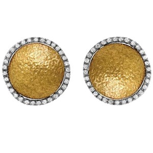 Roberto Coin Diamond 18K Gold Earrings