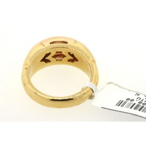 Bulgari 18k Yellow Gold Rare Rose Wedding Heavy Band Ring