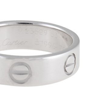 Cartier White Gold Love Ring 6.25