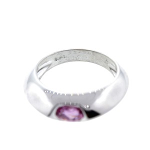 Piaget 18K WG Pink Sapphire Ring