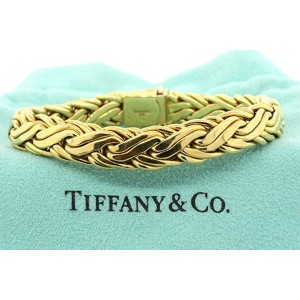 Tiffany & Co. 18K Yellow Gold Russian Weave Braid Woven Bracelet