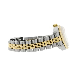 Rolex Datejust Ladies 2-Tone 18K Gold/SS 26mm Watch with Pink MOP Dial & Diamond Bezel