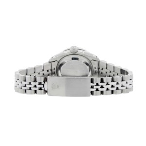 Rolex Datejust Ladies 26MM Automatic Steel Watch w/Orchid Pink Dial & Diamond Bezel