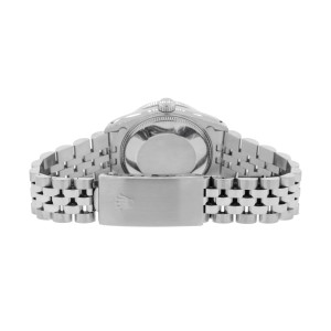 Rolex Datejust Midsize 31MM Automatic Stainless Steel Women's Watch w/Black Dial & Diamond Bezel