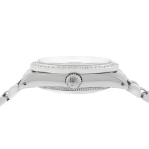 Rolex Datejust Midsize 31MM Automatic Stainless Steel Women's Watch w/Ice Blue Dial & Diamond Bezel