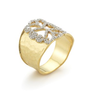 I.Reiss 14K Yellow Gold 0.43 Ring Size 7