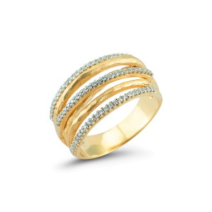 I.Reiss 14K Yellow Gold 0.4 Ring Size 7