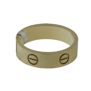 Cartier 18k Yellow Gold Love Ring Size 56