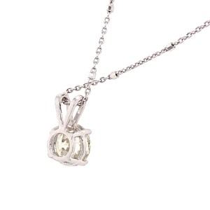 1.38 Carat Round Diamond Pendant Necklace
