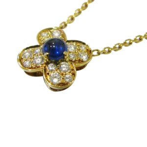 Van Cleef & Arpels Diamond Sapphire Trefle Necklace